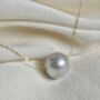 'Ginto' Real Gold Single Pearl Necklace, thumbnail 8 of 12