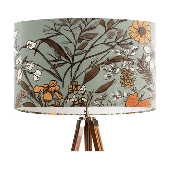 Pale Green Floral Lampshade, Rosalind, 2 of 5