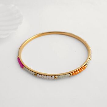 Beaded Tarnish Resistant Bangle, 3 of 4