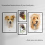 Personalised Watercolour Pet Portrait, thumbnail 2 of 8