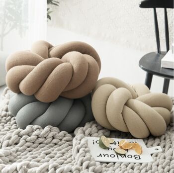 Knot Cushion In Various Colours, 2 of 12