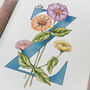 Z Is For Zinnia Pink Or Blue Initial Print, thumbnail 2 of 11