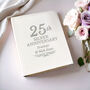Personalised 25th Silver Anniversary Album, thumbnail 1 of 7