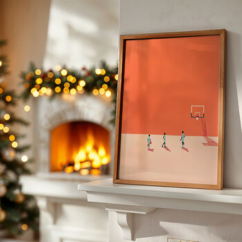 Minimalist Basketball Poster, Unframed, 3 of 10