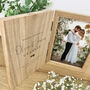 Personalised Wedding Script Text Book Photo Frame, thumbnail 2 of 6