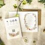 Delicate Wildflowers Folded Wedding Invite, thumbnail 5 of 8