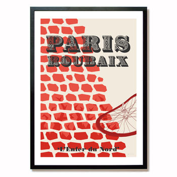 Cycling Monuments Print, 'Paris Roubaix', 2 of 9