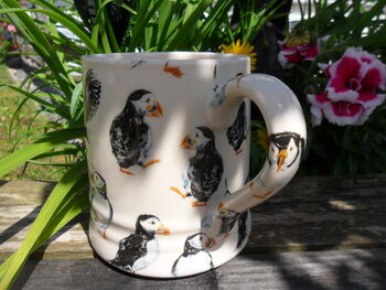 Tankard Mugs In Puffins Design, 4 of 6