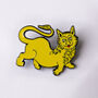 Dumb Medieval Lion Enamel Pin Badge, thumbnail 3 of 6