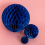 Navy Blue Honeycomb Party Decorations, thumbnail 1 of 5