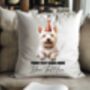 Personalised West Highland Terrier Birthday Party Cushion, thumbnail 2 of 2