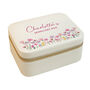 Personalised Floral Travel Jewellery Box Gift For Her, thumbnail 5 of 7