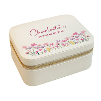 Personalised Floral Travel Jewellery Box Gift For Her, 5 of 7