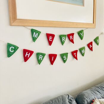 Merry Christmas Decorative Bunting, 3 of 5