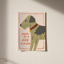 More Of A Dog Person Illustrated Dog Print, thumbnail 2 of 9