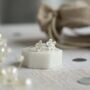 Thank You For Helping Me Grow Silver Cz Earrings, thumbnail 2 of 4