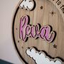 Personalised New Baby Gift Welcome To The World Sign, thumbnail 4 of 5