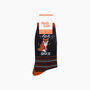 For Fox Sake Combed Cotton Novelty Socks In Black, thumbnail 4 of 4