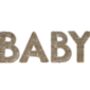 Wicker Baby Sign Nursery Decoration, thumbnail 2 of 3