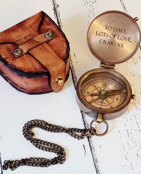 Father Of The Bride Gift, Personalised Compass, 3 of 3