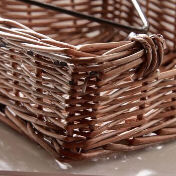 Woven Wicker Weighted Napkin Holder, 4 of 5