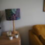 Pink And Teal Exotic Floral Lampshade, thumbnail 6 of 9