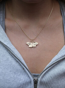 Sterling Silver Butterfly Necklace, 2 of 5