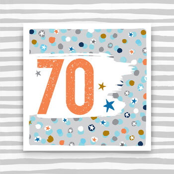 70th Birthday Card For Her Or For Him, 2 of 2