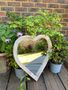 Wooden Heart Hanging Mirror Small Indoor/Outdoor Garden Décor, thumbnail 1 of 8