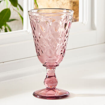 Set Of Four Amethyst Wine Goblets, 3 of 8