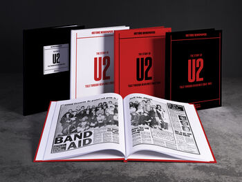 U2 Personalised Gift Music Legend Deluxe Tribute Book, 3 of 8