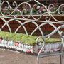 Helmsley Blush Floral Garden Bench Cushion, thumbnail 5 of 7