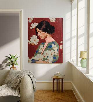 Female Flowers Portrait Art Print, 2 of 4