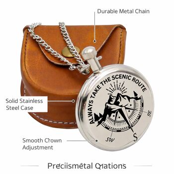 Personalised The Titanic Pocket Watch With Case – Meaningful Birthday And Anniversary Keepsake, 3 of 12