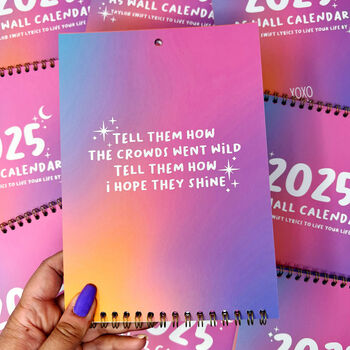 2025 Taylor Swift Lyrics Calendar, 3 of 7