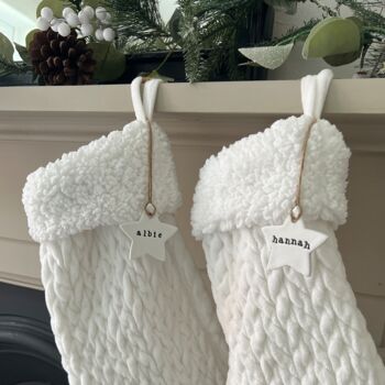 Personalised Christmas Stocking Star Tag, 2 of 4