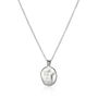 Women's Engraved Silver Initial Necklace, thumbnail 4 of 10