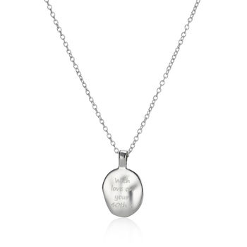 Women's Engraved Silver Initial Necklace, 4 of 10