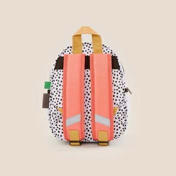 Personalised Black And White Polka Dot Mini Backpack, 3 of 9