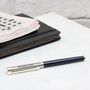 Personalised Rhodium Plated And Enamel Rollerball Pen, thumbnail 1 of 5
