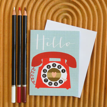 Mini Hello Greetings Card, 4 of 5