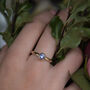 Solid Gold December Birthstone Tanzanite Solitaire Ring, thumbnail 4 of 6