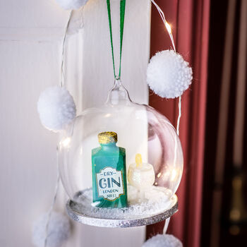 Personalised Gin And Tonic Christmas Bauble, 3 of 3