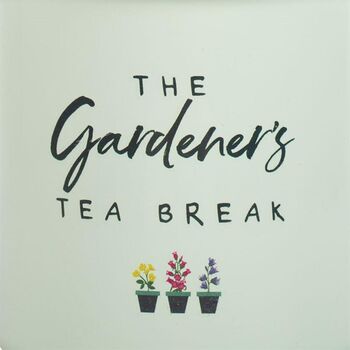 Gardener's Tea Break Enamel Mug, 2 of 4