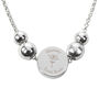 Personalised Silver Tone Flower Disc Bracelet, thumbnail 5 of 5