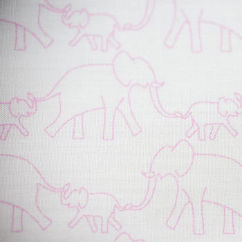 Elephant Print Cot Bed Fitted Sheet, 3 of 3