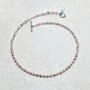 Pink Pearl And Rose Quartz Dainty Necklace, thumbnail 1 of 3