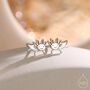 Sterling Silver Tiny Axolotl Stud Earrings, thumbnail 1 of 12