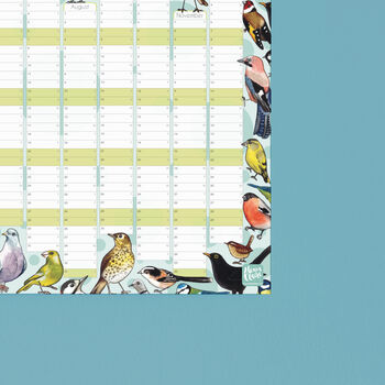2024 Garden Birds Wall Calendar And Year Planner, 3 of 5
