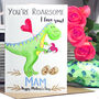 Personalised Dinosaur Mother's Day Card, thumbnail 6 of 7